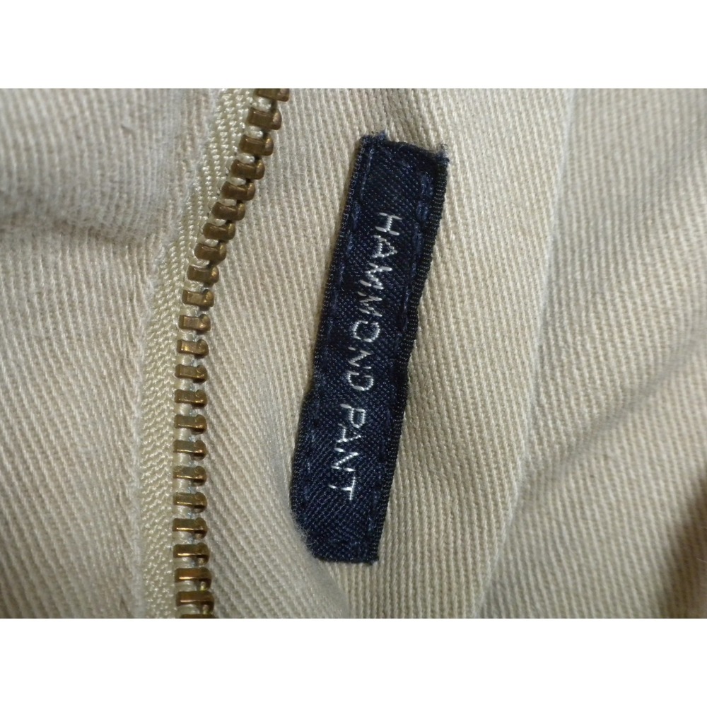 Polo Ralph Lauren Pants Mens 42x30 Beige Hammond Chino Pleated Twill Vintage USA - Picture 8 of 12